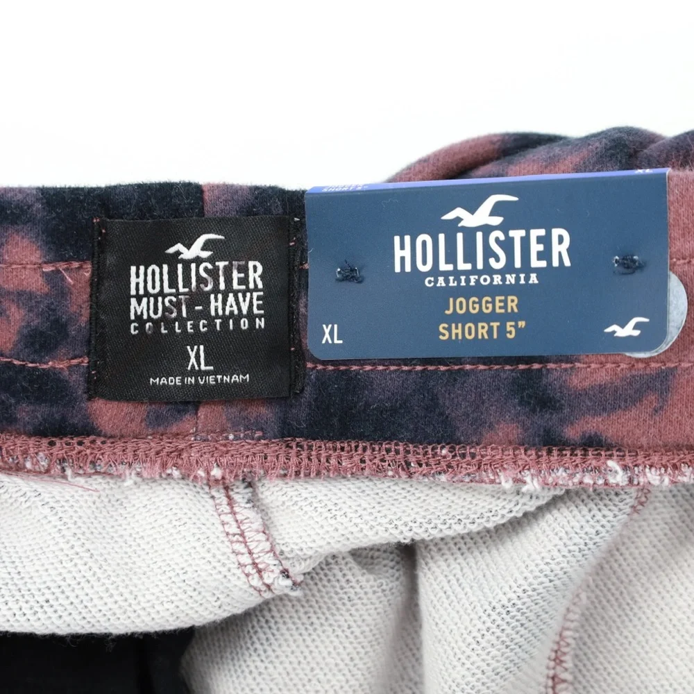 Hollister Mens Tie Dye Jogger Shorts‎ 5